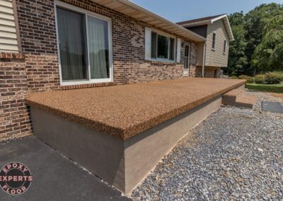 Bernville, PA Multi Flint & Coral Rubberstone Patio