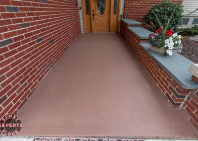 Montoursville, PA Epoxy Cinnamon Quartz Front Porch