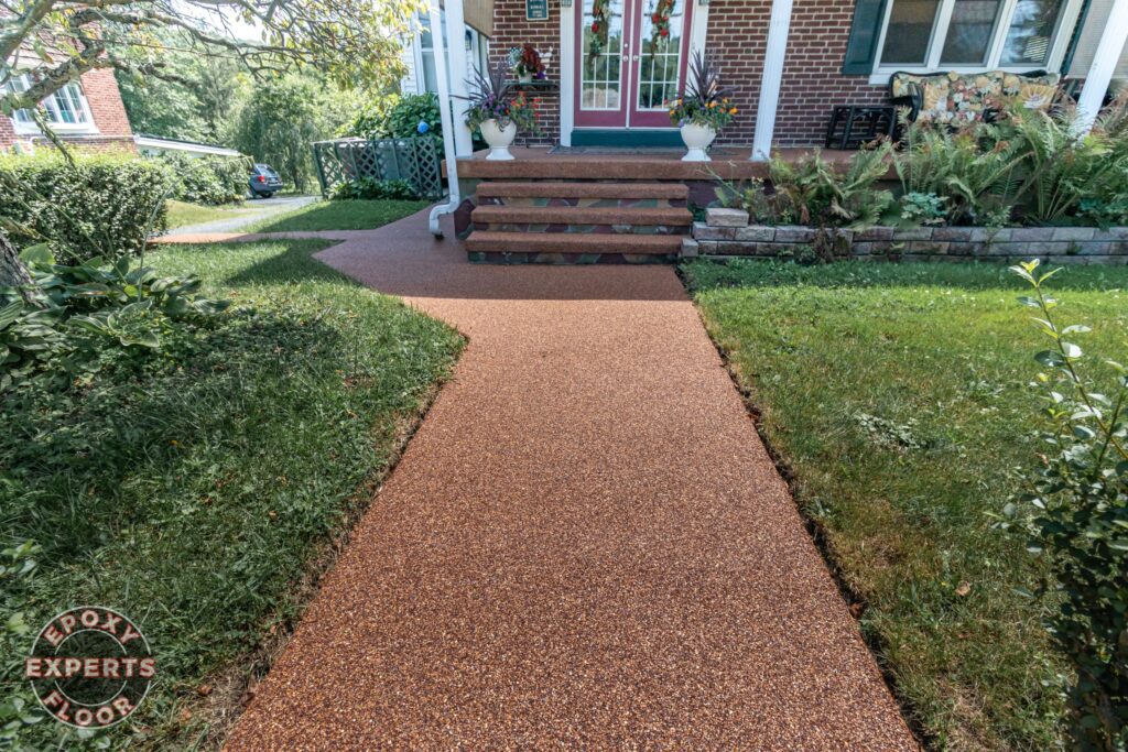 Epoxy floor sidewalk by the Epoxy Floor Experts