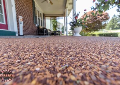 Schuylkill Haven, PA Epoxy Multi Flint with Brown Rubber Walkway & Porch