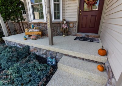 York, PA Epoxy White & Beige Rubber Porch & Walkway