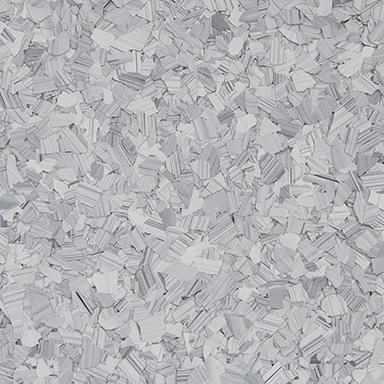 Epoxy floor experts marble flake blend in schist stone.