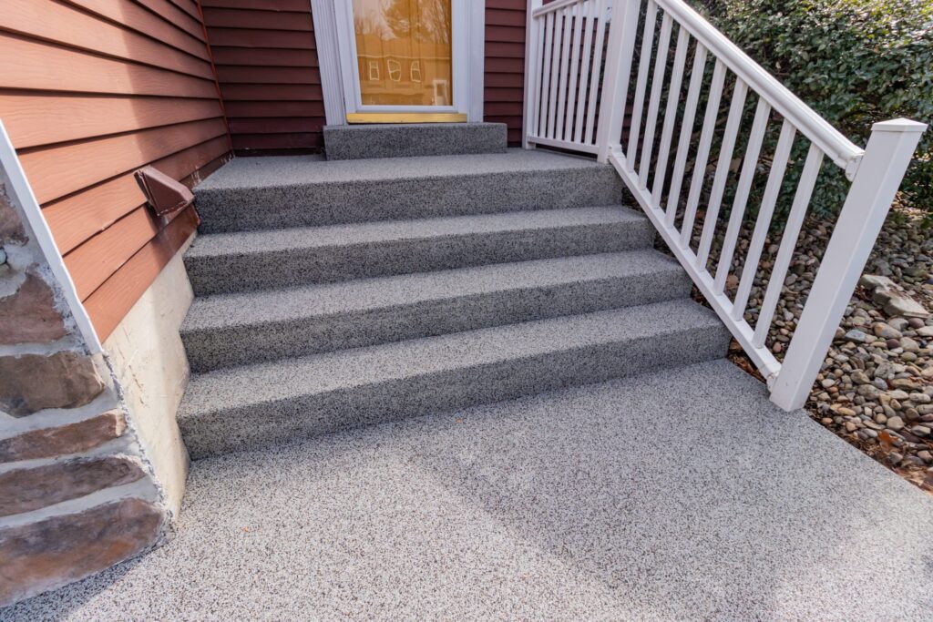 grey-rubberstone-front-steps