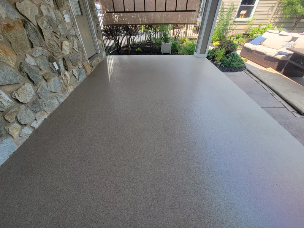 Dillsburg, Pa Epoxy Biscuit Quartz Patio