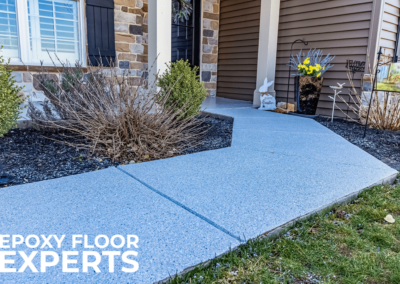 Lebanon, PA Epoxy Claystone Flake Front Porch & Sidewalk