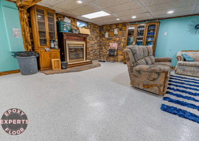 Orrstown, PA Opal Flake Epoxy Garage Floor