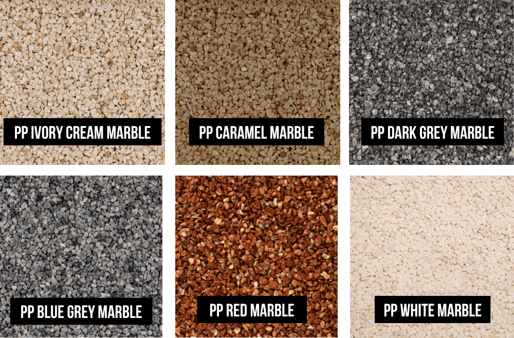 VUBA Stone Foot Traffic Color Range