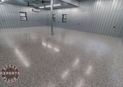 Tower City,  PA Epoxy Domino Flake Garage Floor