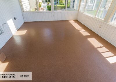 Bethlehem, PA Epoxy Cinnamon Quartz Sunroom