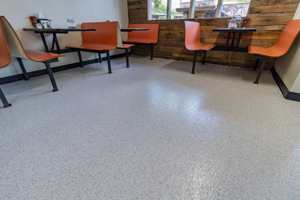 Logantown, PA Twilight Diner. Opal Epoxy Flake.