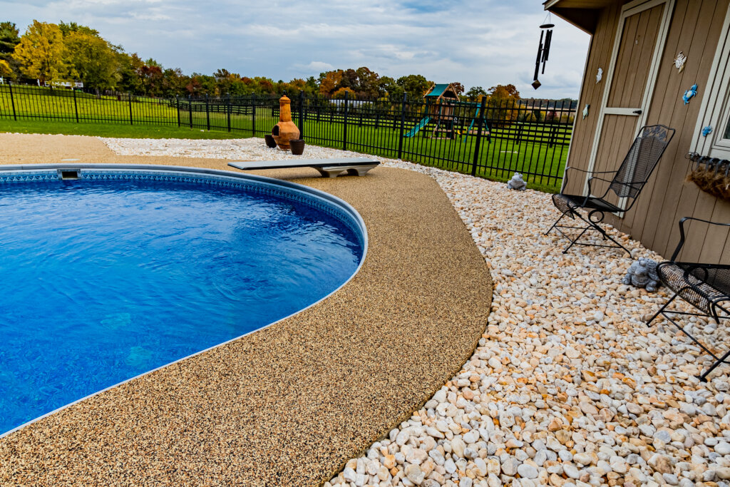 Gettysburg, PA Rubber Pool Patio