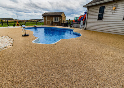 Gettysburg, PA Epoxy Rubber Pool Patio