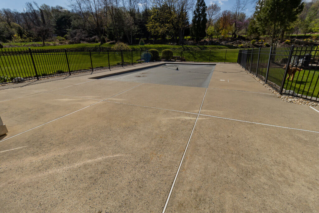 Emmaus, PA Epoxy Pool-Deck Patio before