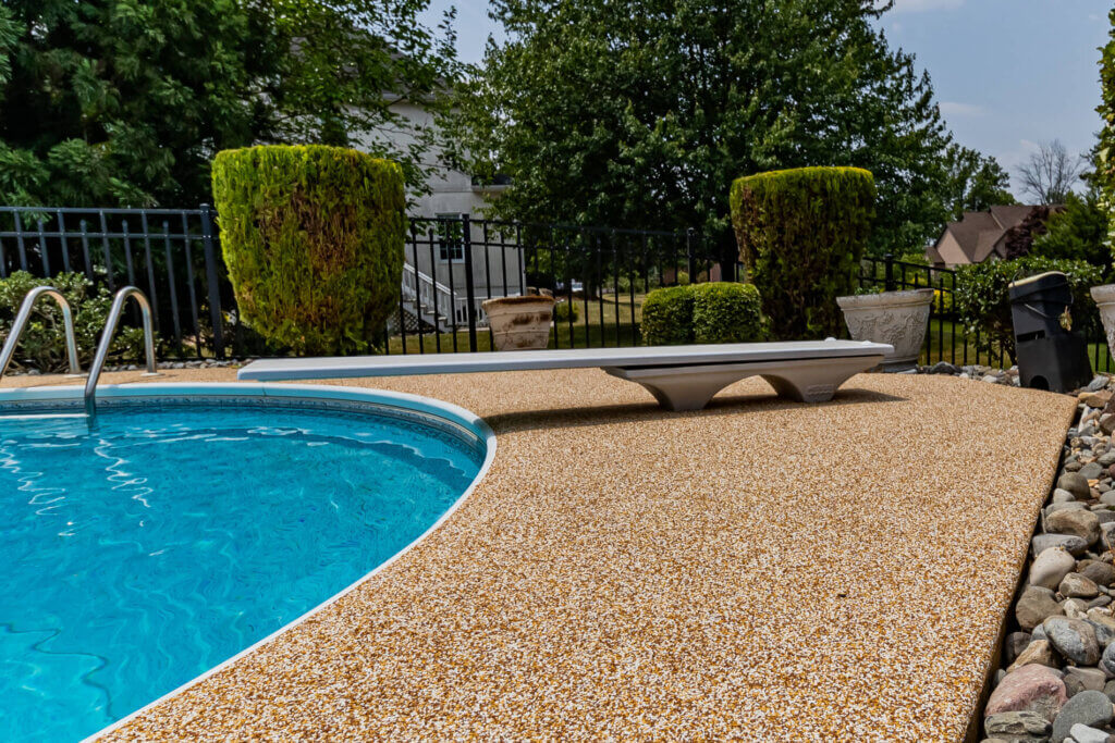 York PA Epoxy FlexRubber Pool Deck Patio