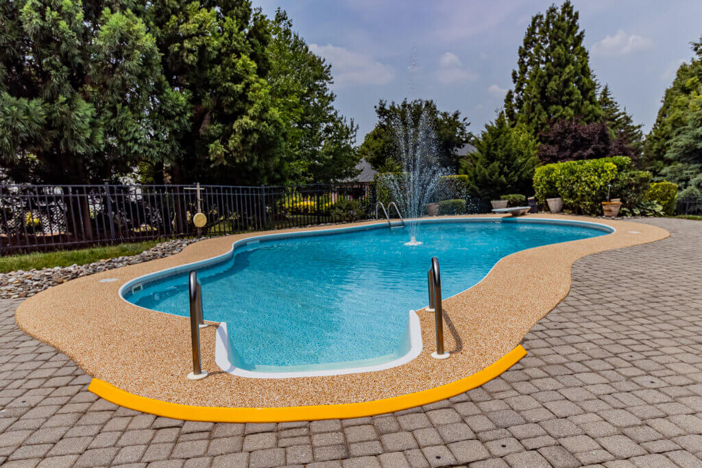 York PA Epoxy FlexRubber Pool Deck Patio