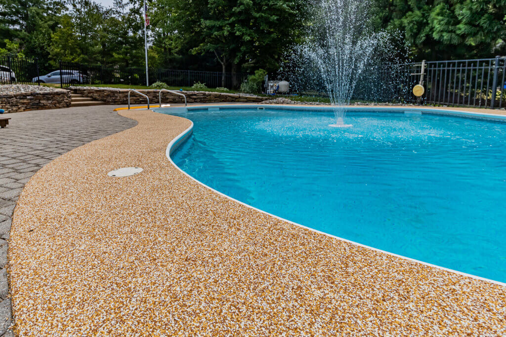 York PA Epoxy FlexRubber Pool Deck Patio