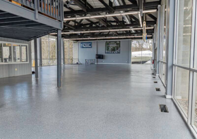 Greentown, PA Epoxy Basalt Flake Marina Showroom Floor